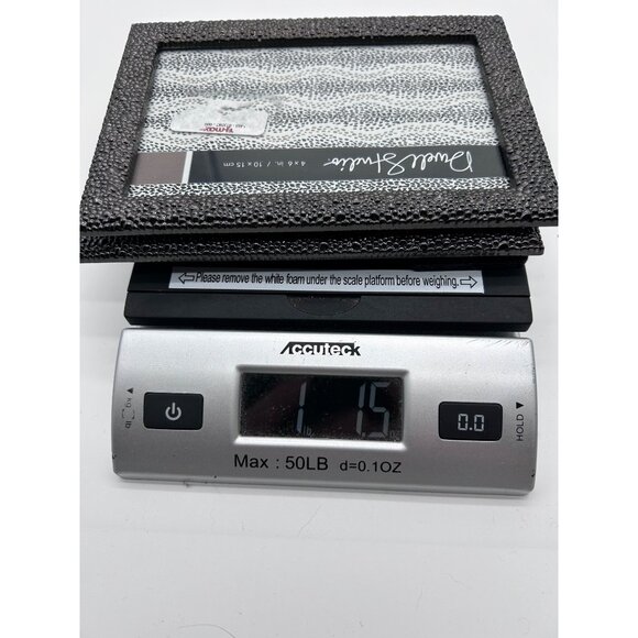 DwellStudio Black Pebble Texture 4x6" Picture Frames Set Of 2 - Picture 9 of 10